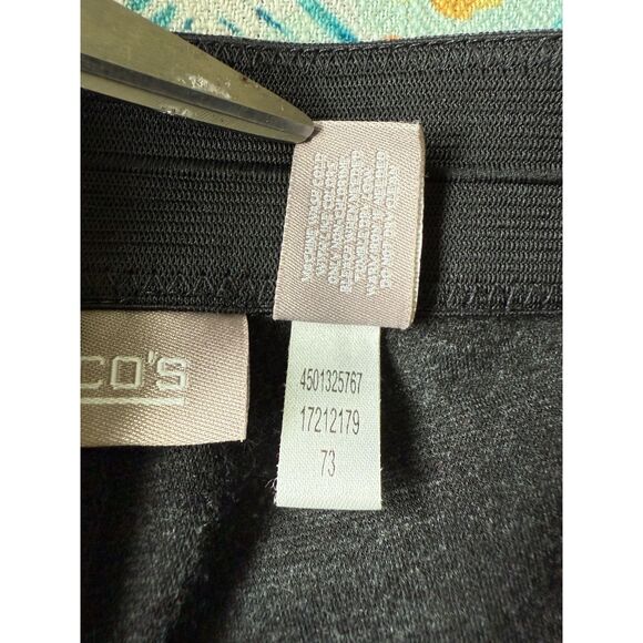 Chico's Stretchy Comfort Work Casual Office Elastic Waist Pull On Ponte Pant S/6 - Picture 4 of 4